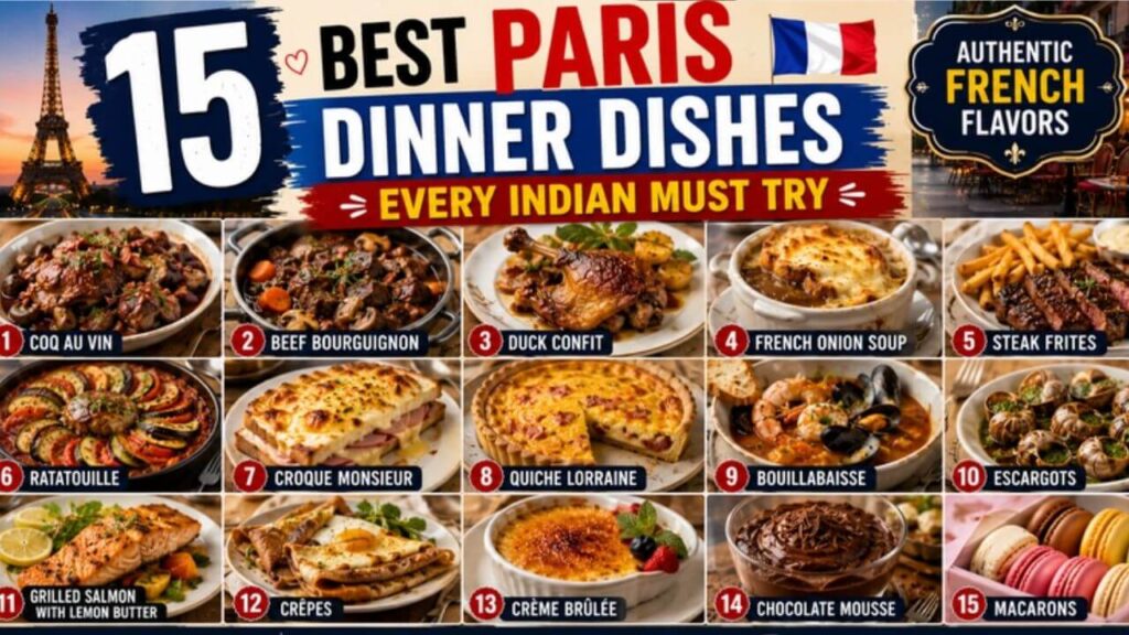 15 Best Paris Dinner Dishes Every Indian Must Try
