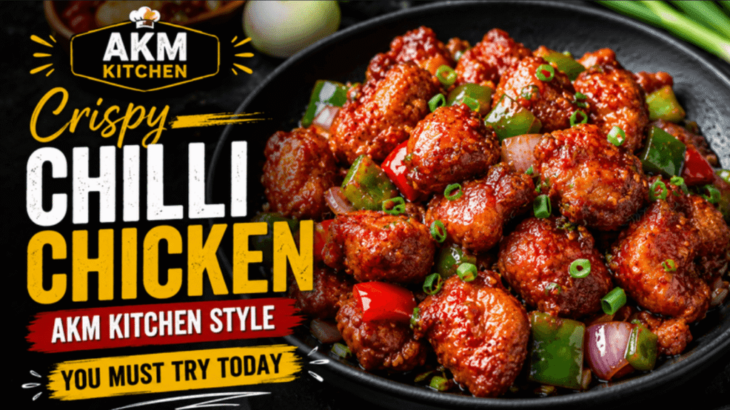Crispy AKM Kitchen Style Chilli Chicken -You Must Try Today