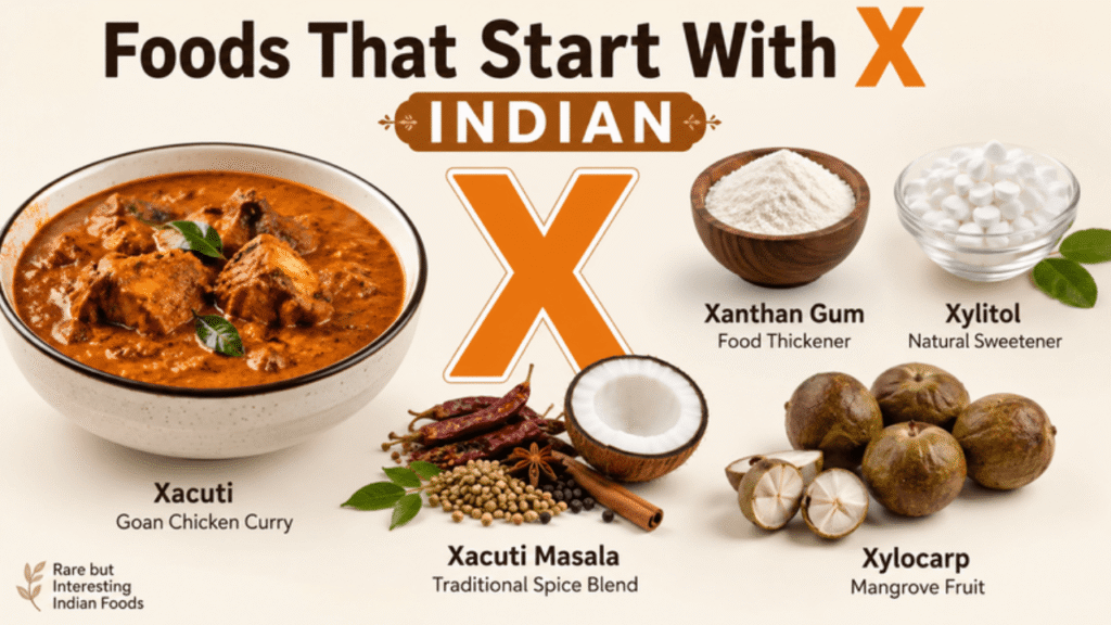 Foods That Start With X Indian