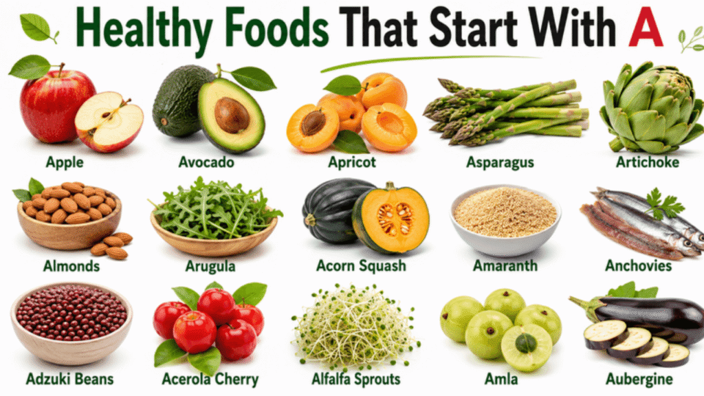 Healthy Foods That Start With A