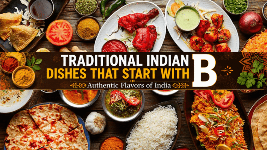 Traditional Indian Dishes That Start with B