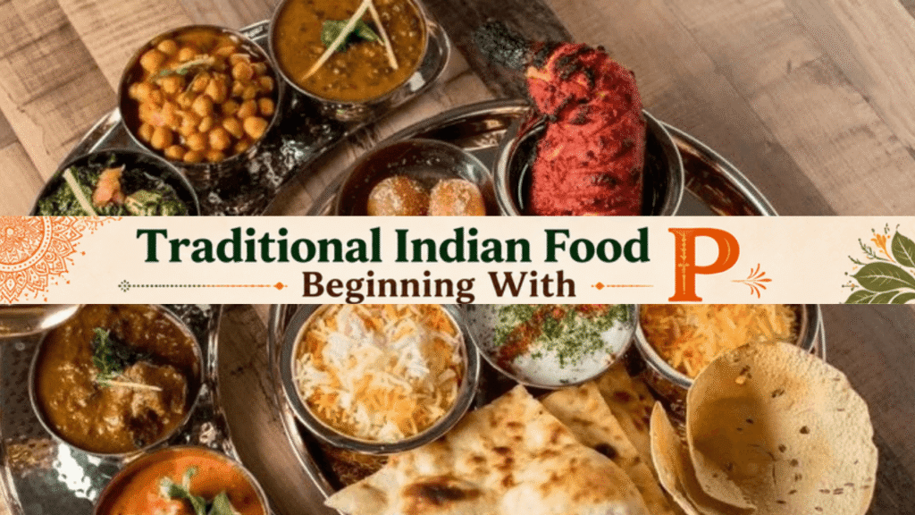 Traditional Indian Food Beginning With P